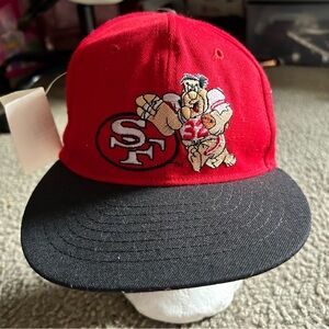 Rare NWT OLD STOCK Fred Flintstone San Francisco 49ers Vintage Hat NFL